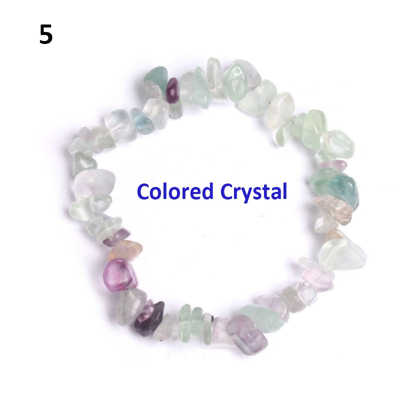 Natural Pink Quartz Crystal Bracelet