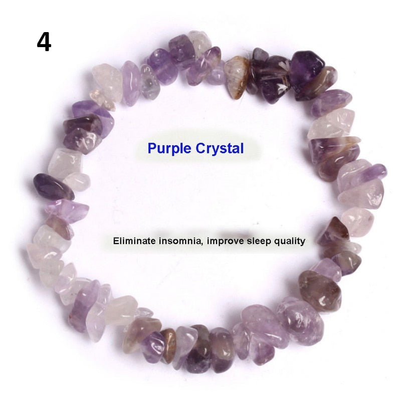Natural Pink Quartz Crystal Bracelet