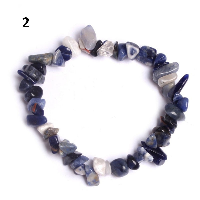 Natural Pink Quartz Crystal Bracelet