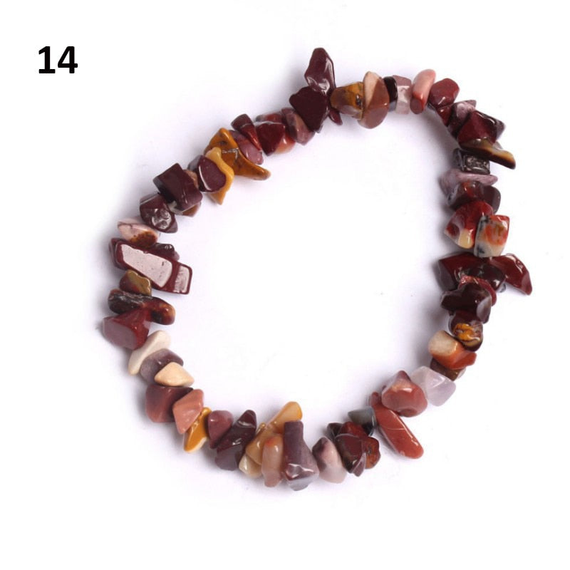 Natural Pink Quartz Crystal Bracelet