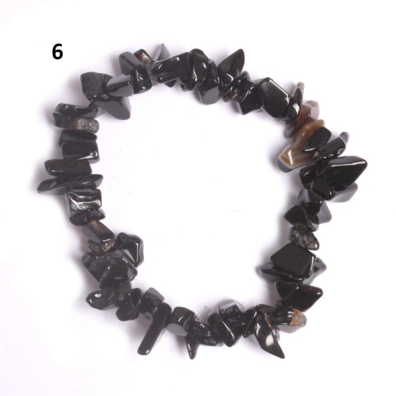 Natural Pink Quartz Crystal Bracelet