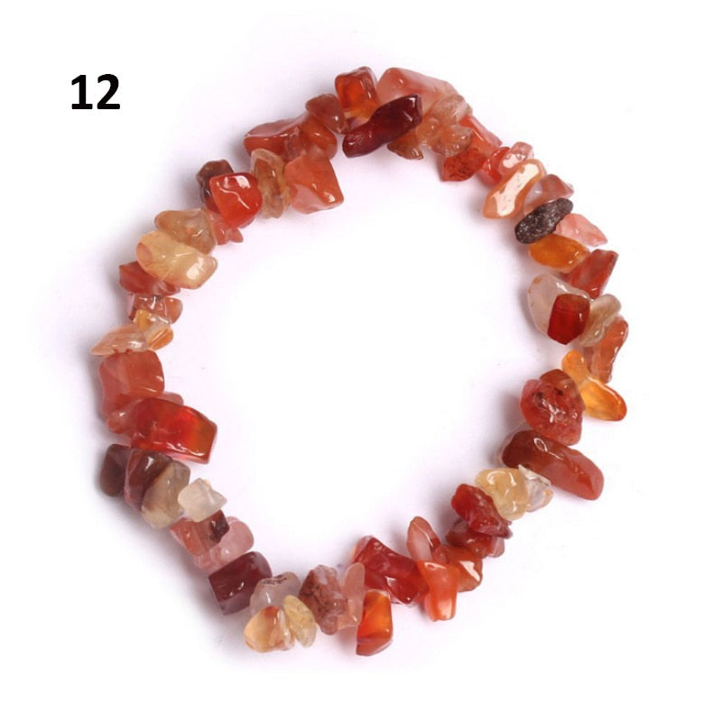Natural Pink Quartz Crystal Bracelet