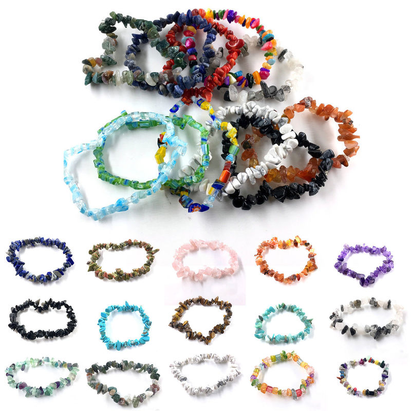 Natural Pink Quartz Crystal Bracelet