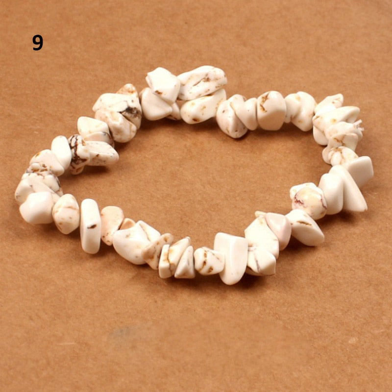 Natural Pink Quartz Crystal Bracelet