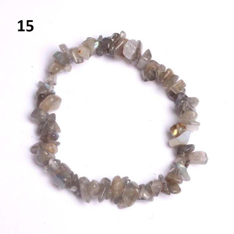 Natural Pink Quartz Crystal Bracelet